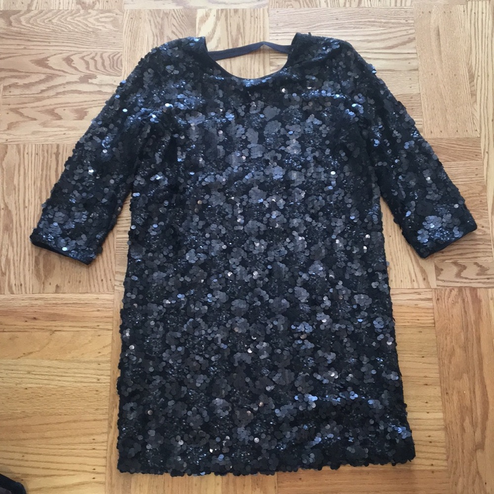 Reversible Black Suncoo Sequin Dress